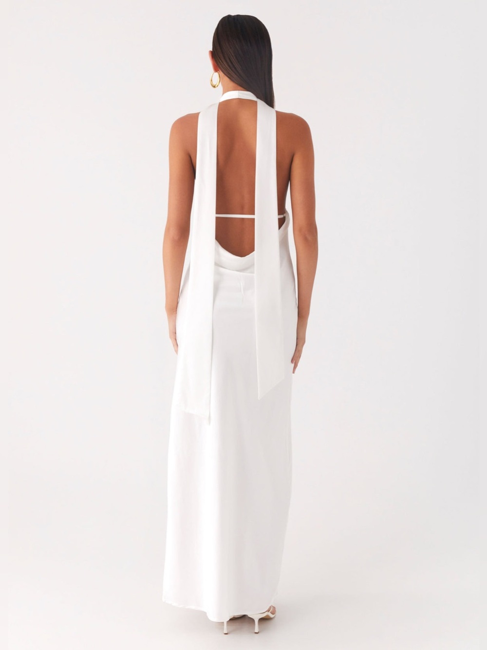Peppermayo Alicia Satin Halter Maxi Dress - Picture 2 of 9